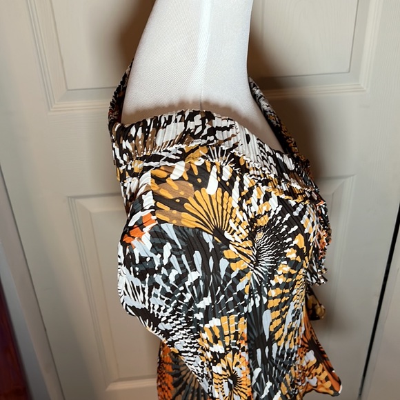 Sunny Leigh vintage ruffled mod pattern blouse - Picture 6 of 8